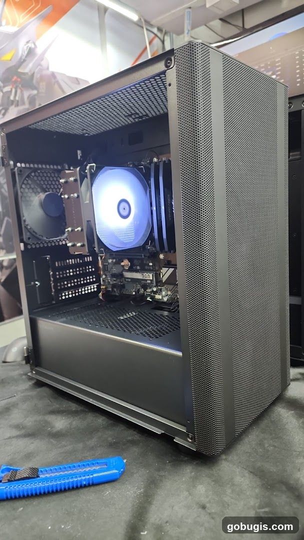 Computer Case with Components