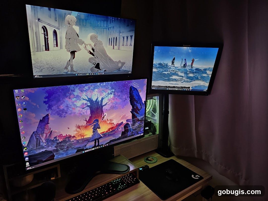 Computer Setup with Multiple Monitors