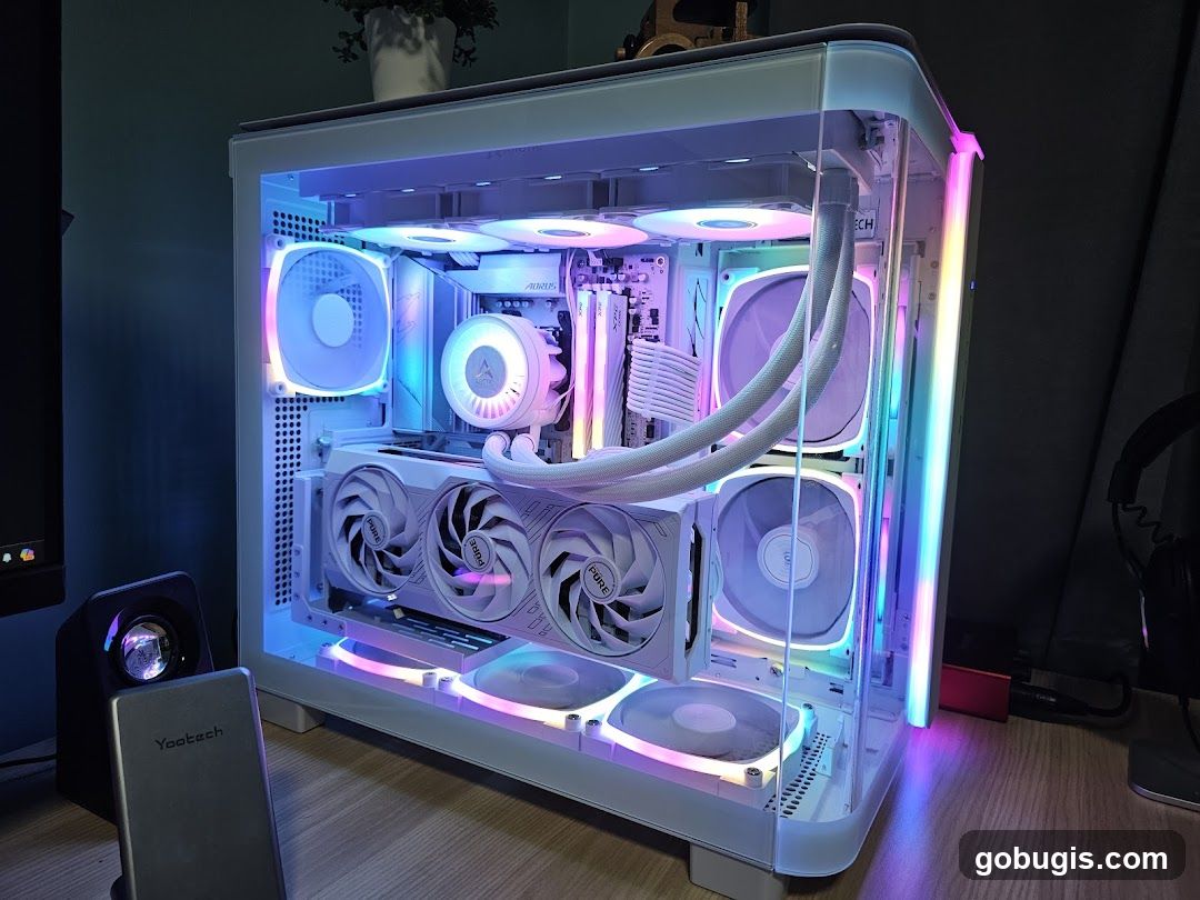 Custom White PC Build with RGB Lighting
