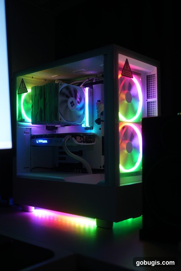 Custom PC Build with RGB Lighting