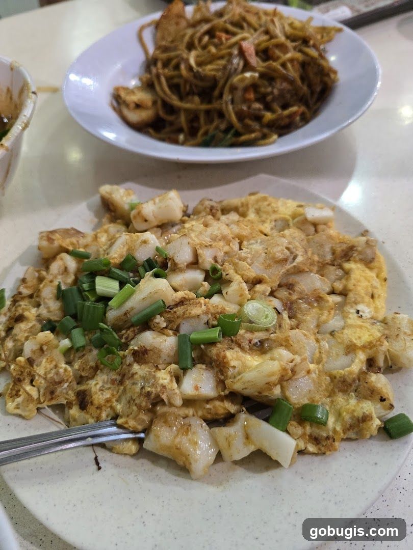 Fried Carrot Cake and Noodles