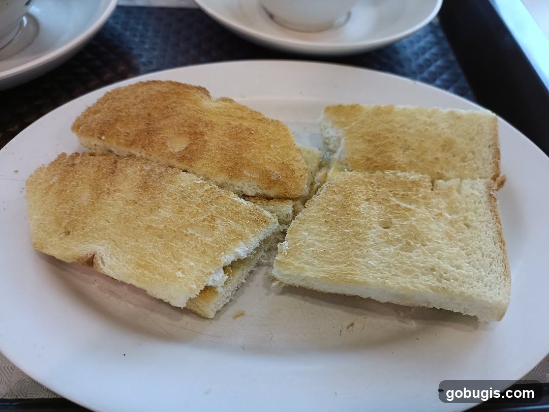 Toast Slices on a Plate