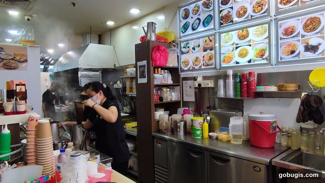 Restaurant Kitchen with Menu Displays