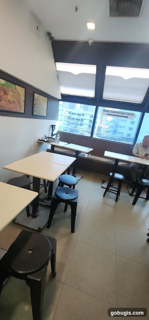 Restaurant Interior with Tables and Chairs