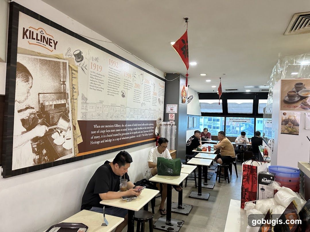 Interior of Killiney Kopitiam
