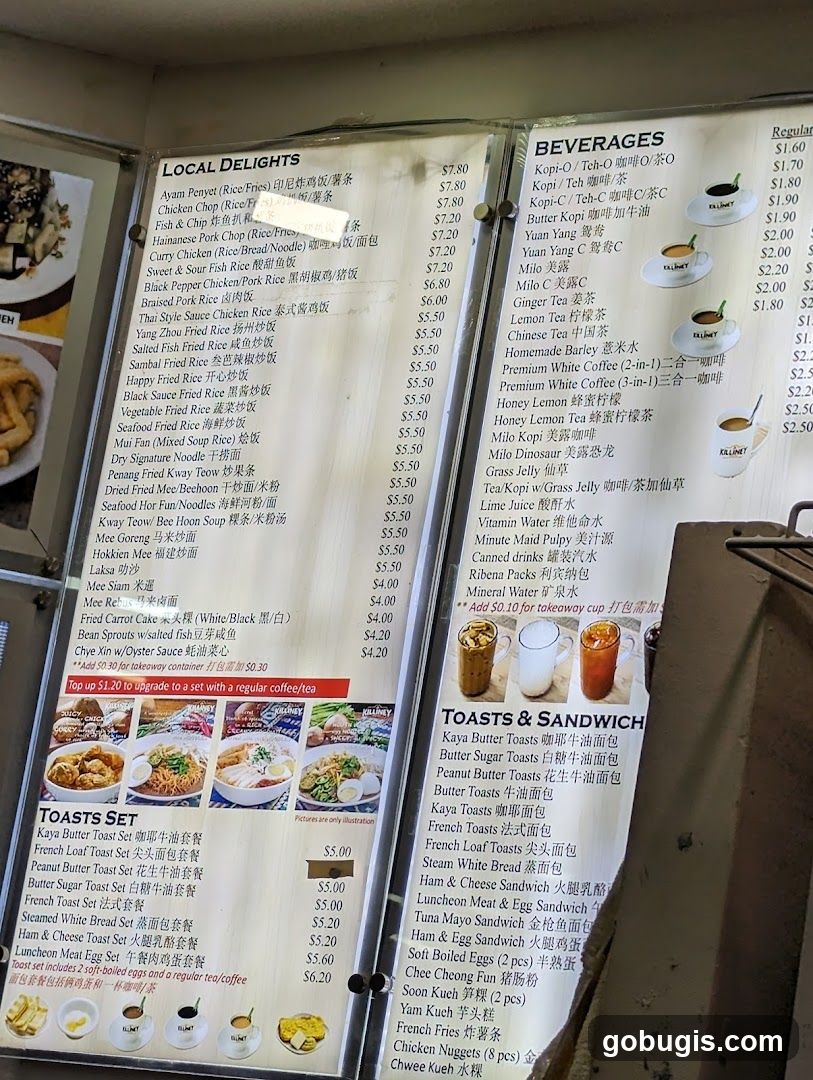 Local Delights & Beverages Menu