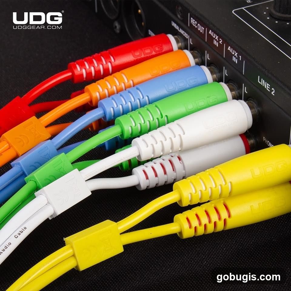 Audio Cables Connected to Equipment