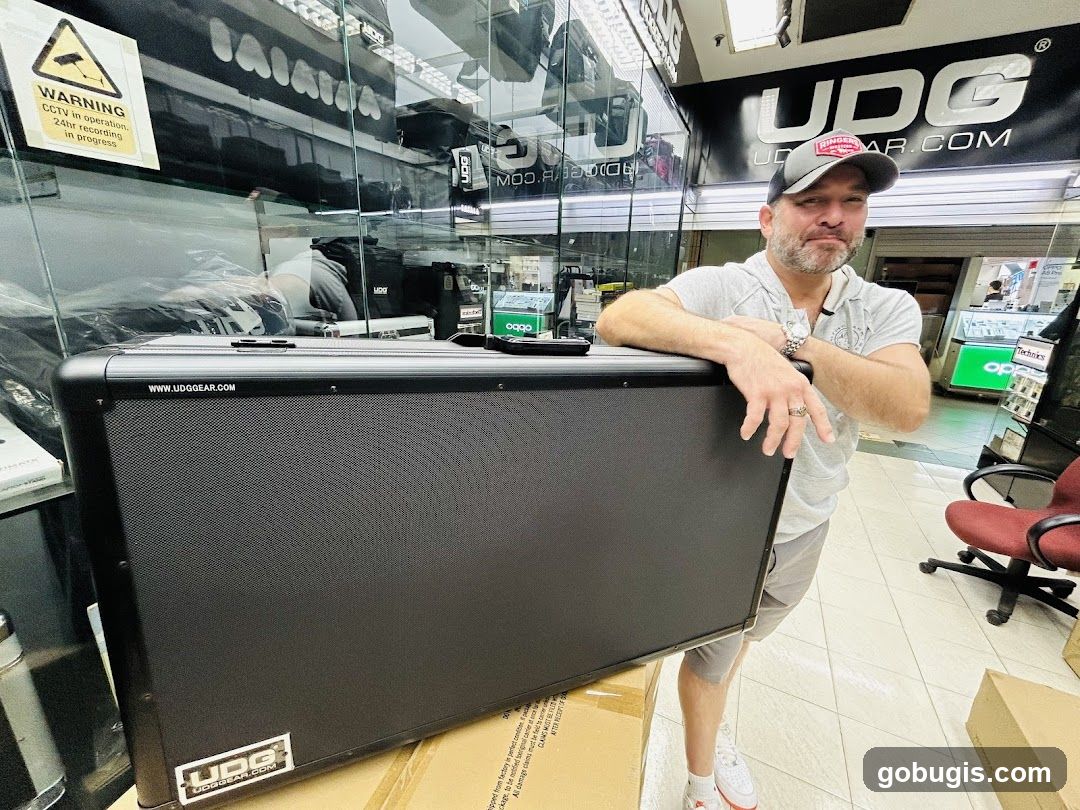 Man with UDG Gear Case