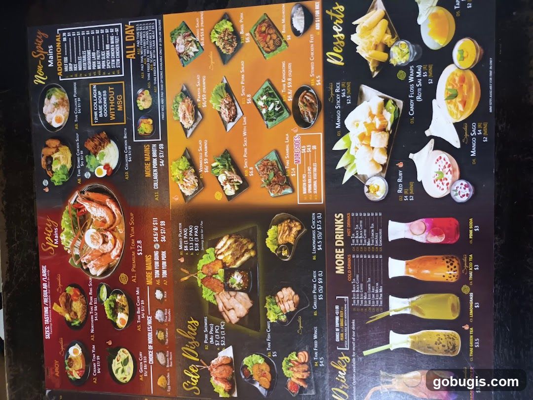 Thai Menu