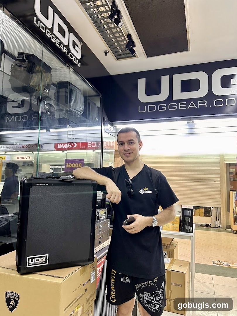 Man Posing with UDG Gear