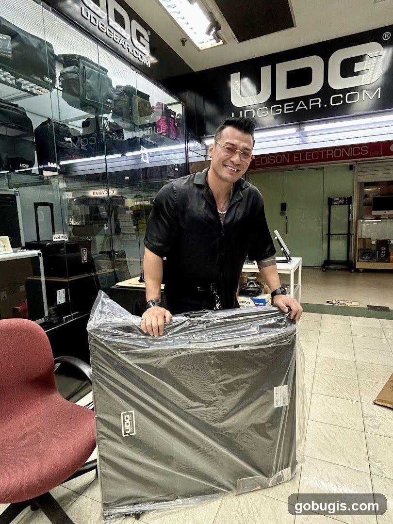 Man with UDG Gear Bag