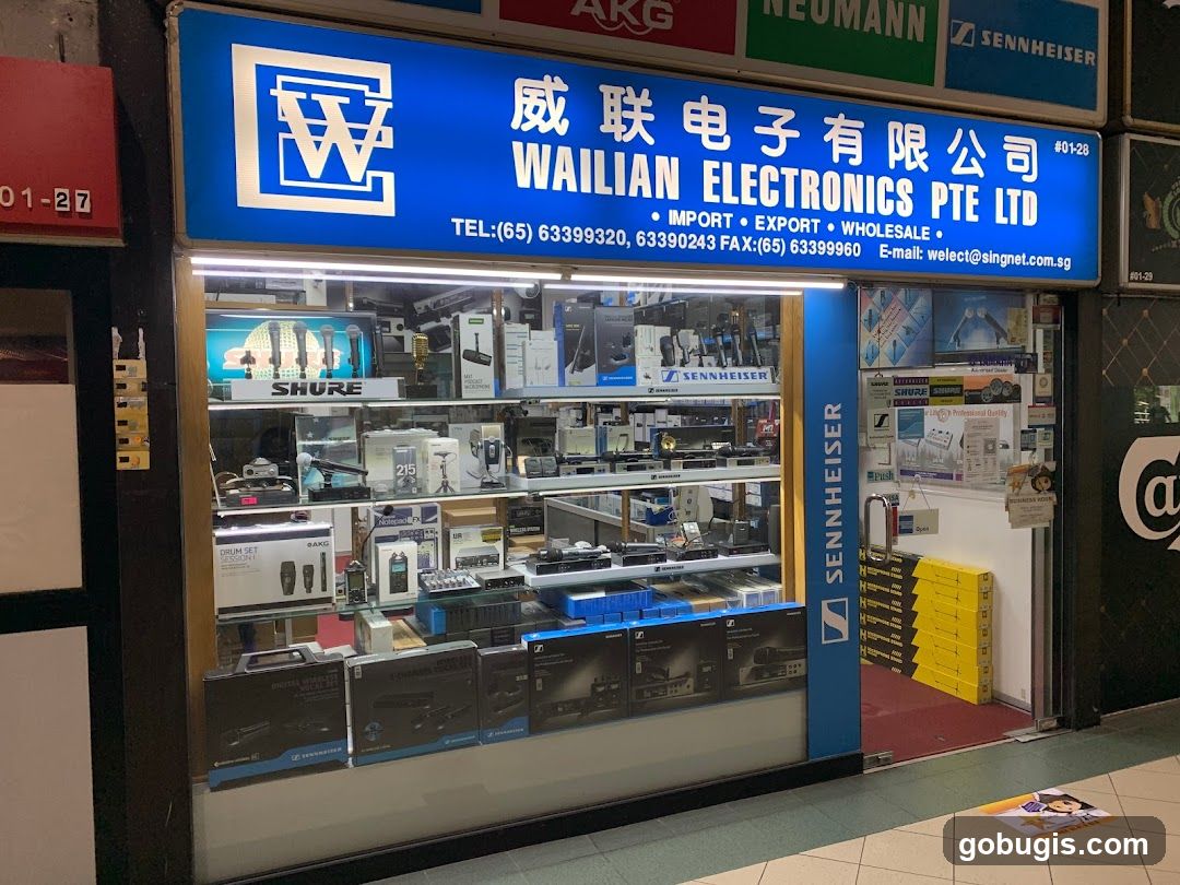 Wailian Electronics (Pro Audio) @ Sim Lim Square