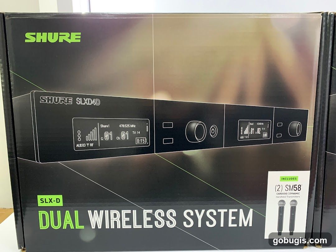 Shure SLXD4D Dual Wireless System Box