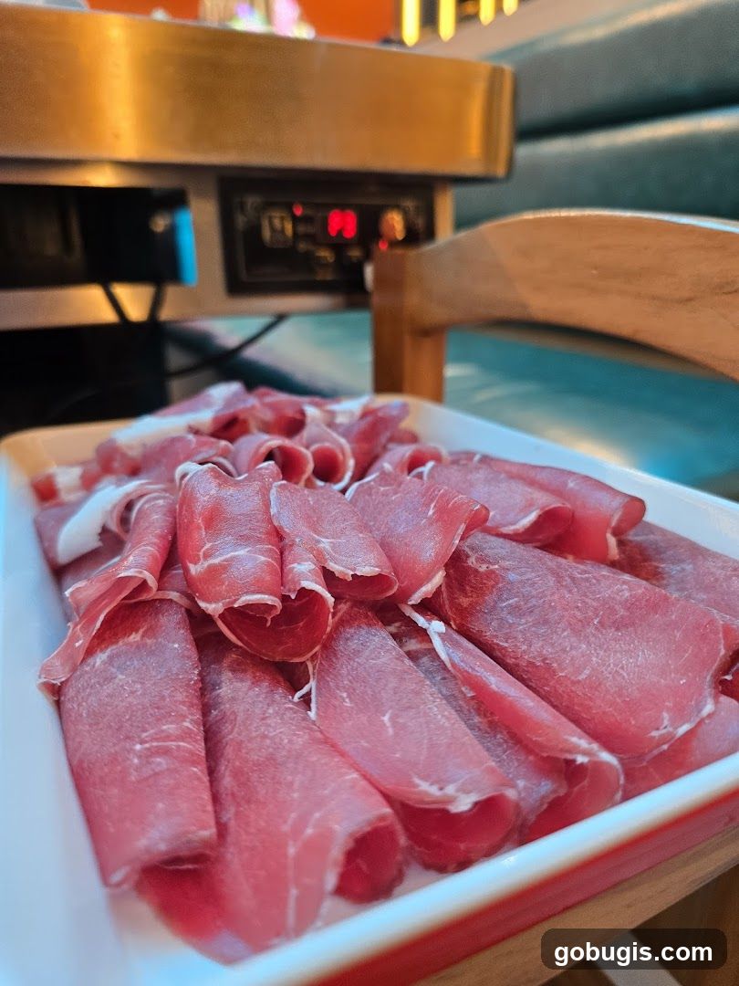 Thinly Sliced Raw Meat