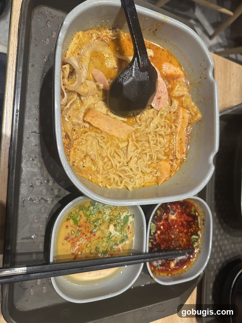 Noodle Soup with Dipping Sauces