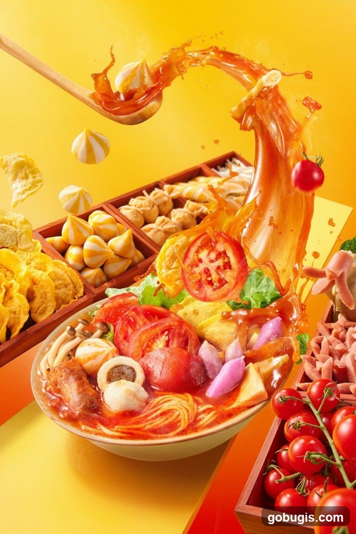 Hot Pot Ingredients Splash