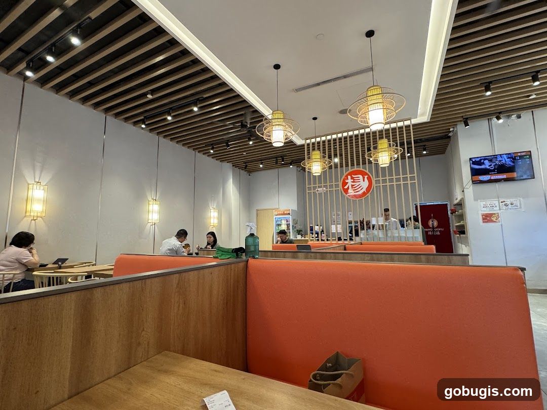 Restaurant Interior with Booth Seating