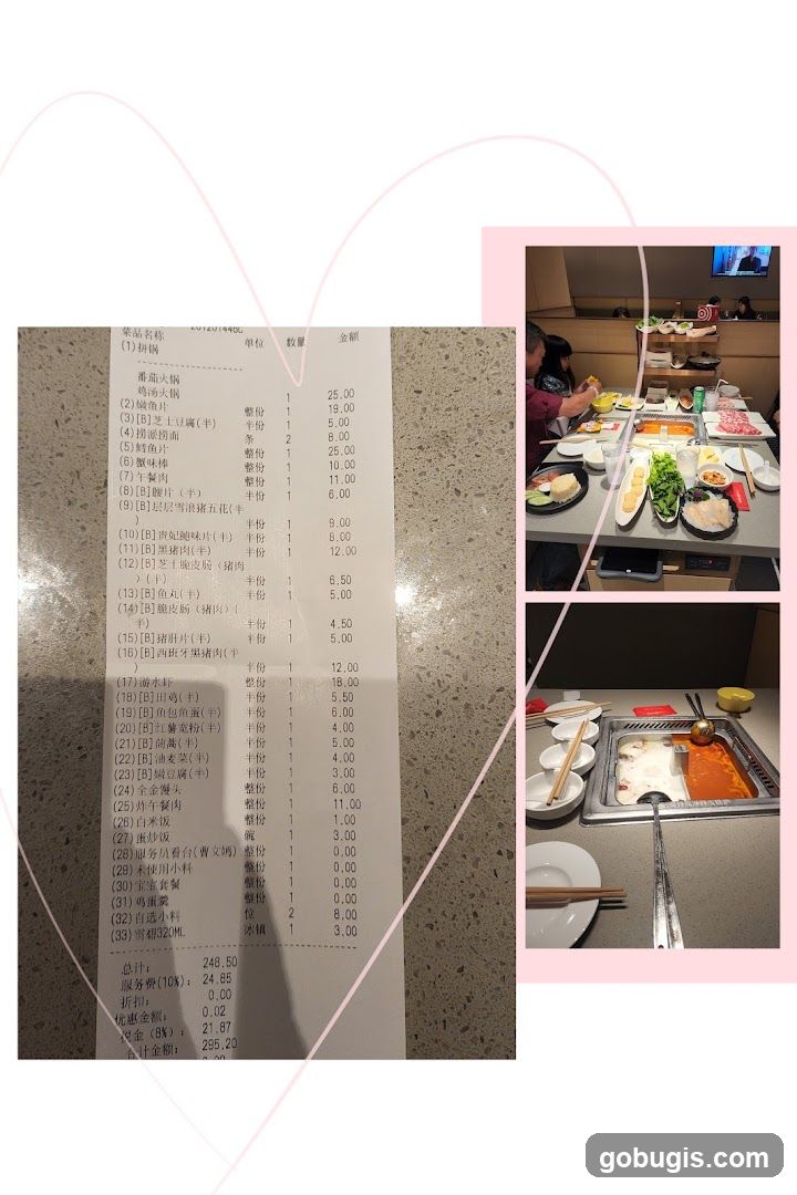 Restaurant Bill and Dining Scene