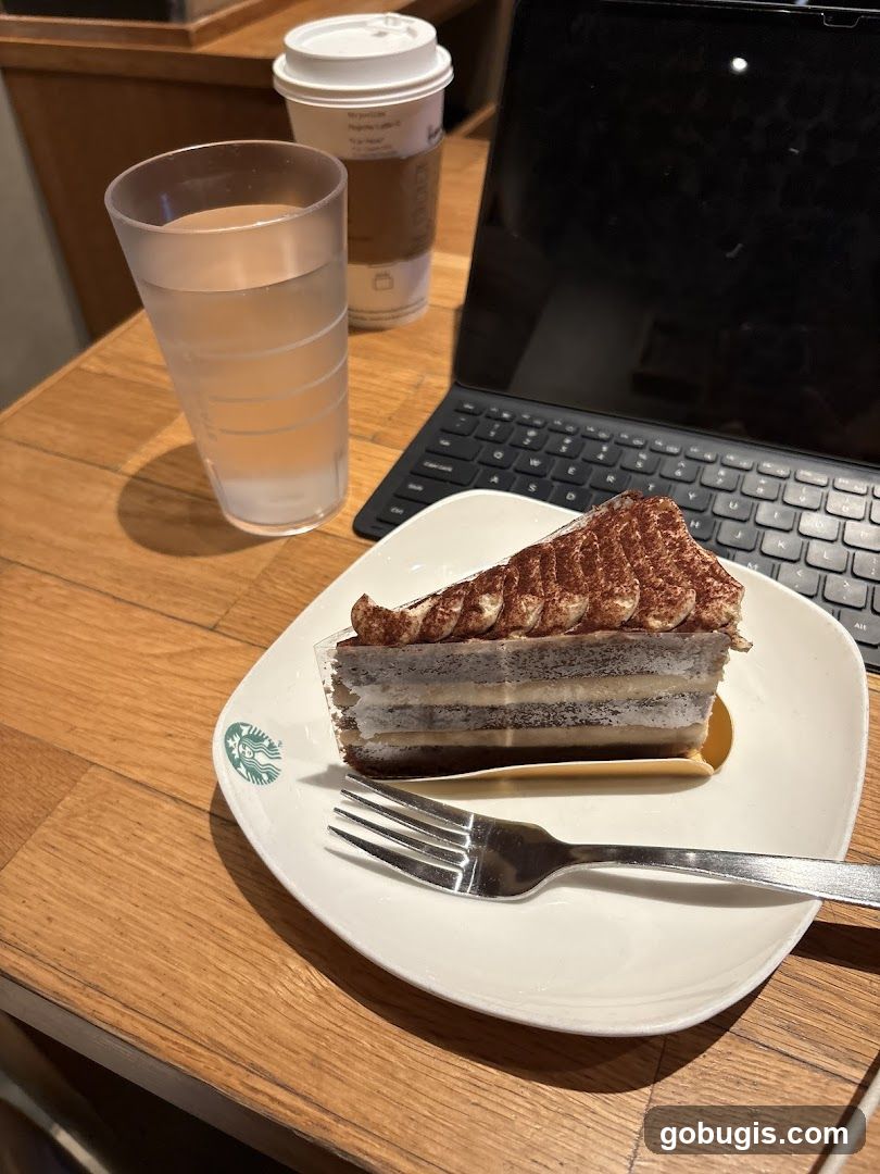 Dessert and Coffee at a Cafe
