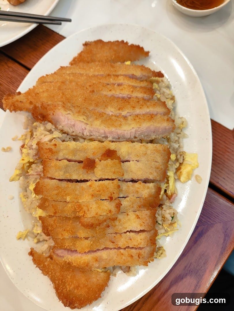 Pork Cutlet with Fried Rice