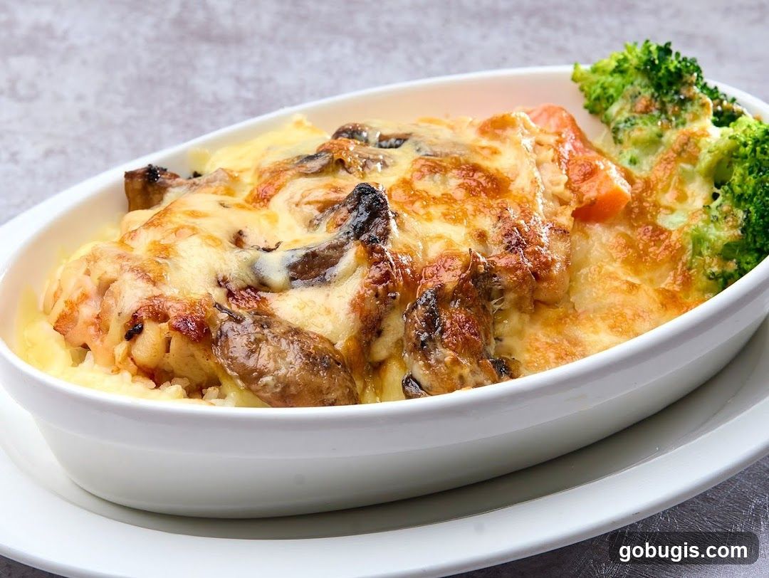 Baked Dish with Cheese and Broccoli