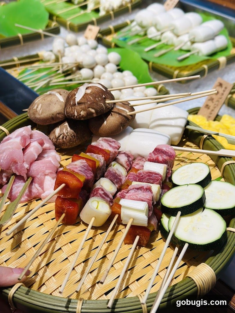 Skewers of Food