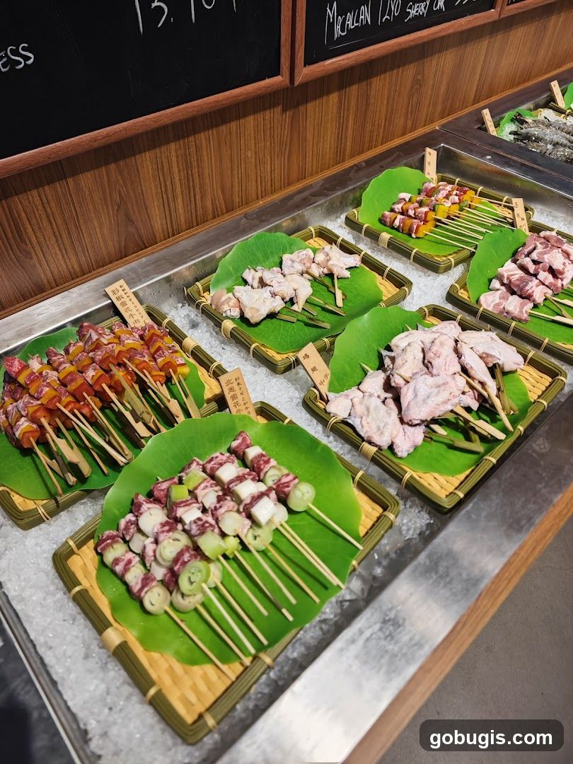 Skewered Meats and Vegetables