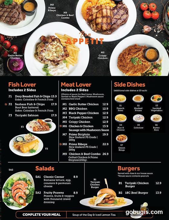 Bon Appetit Menu