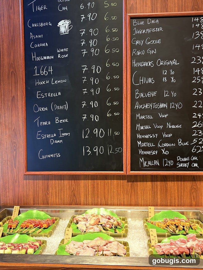 Drinks Menu