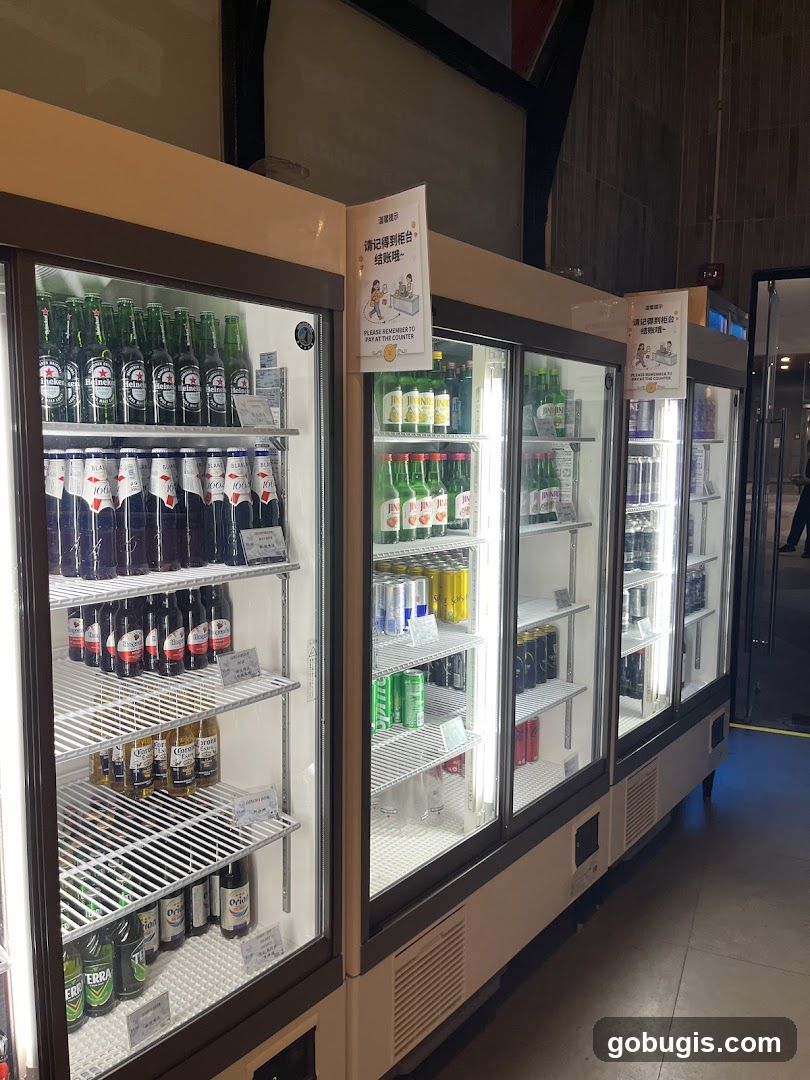 Refrigerated Drinks Display