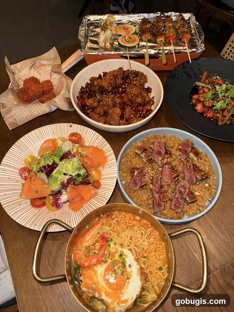 Assortment of Dishes