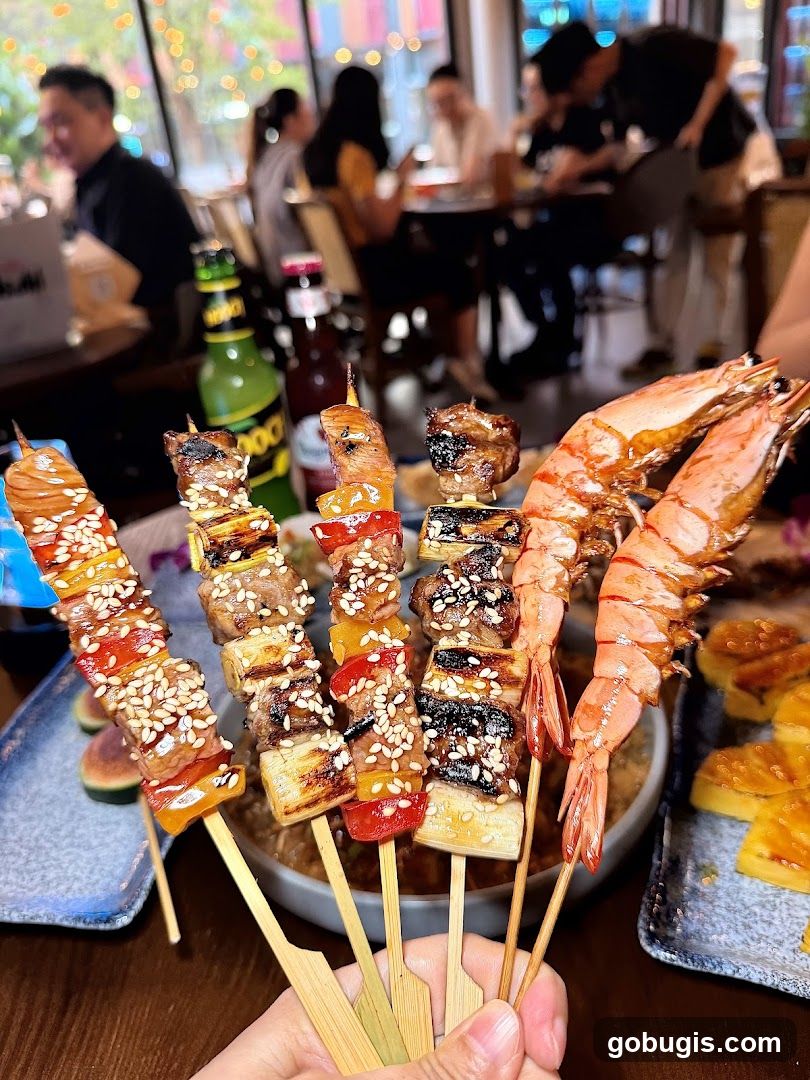 Skewers and Shrimp