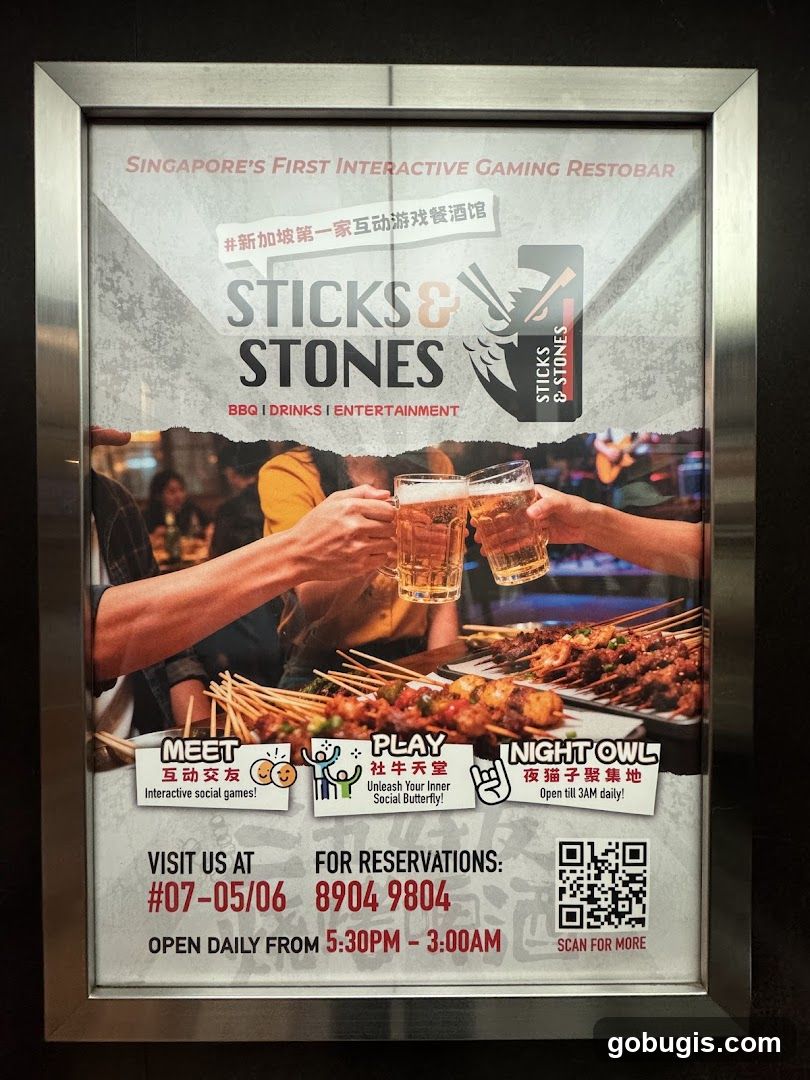 Sticks & Stones Interactive Gaming Restobar Advertisement
