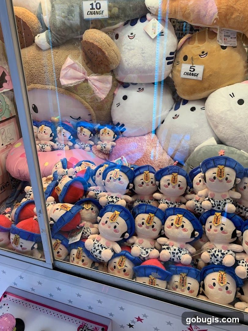 Plush Toys in Claw Machine