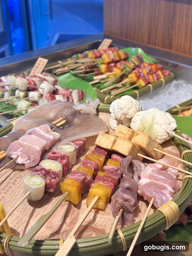 Skewers of Meat and Vegetables