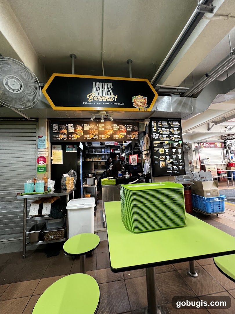 Restaurant storefront with menu