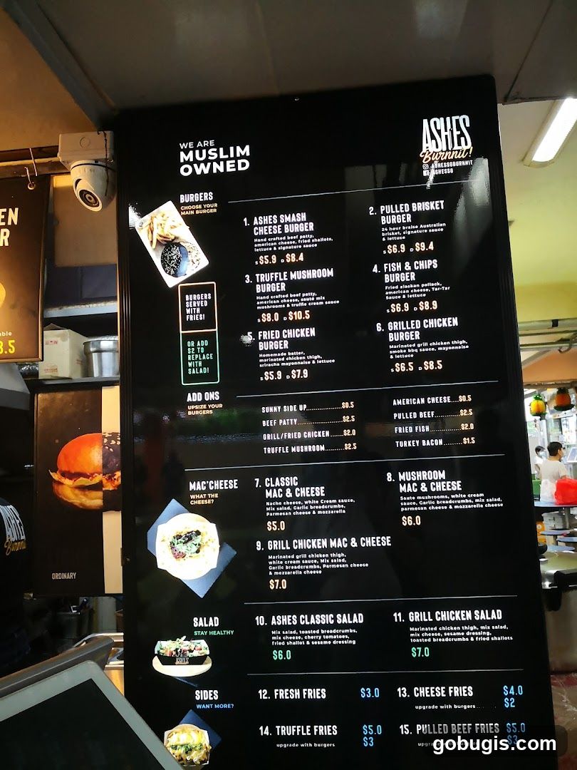 Ashes Burnnit Menu