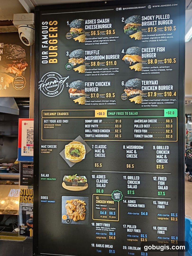 OUR FAMOUS BURGERS