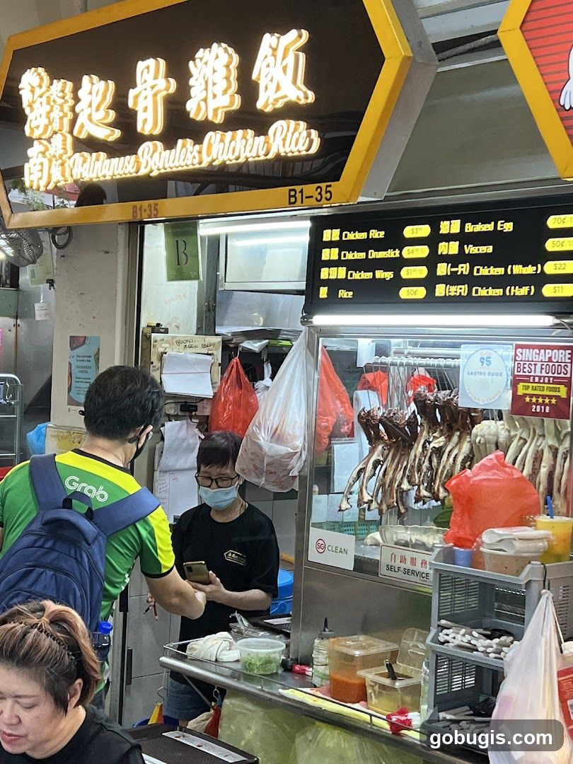 Hainanese Boneless Chicken Rice Stall