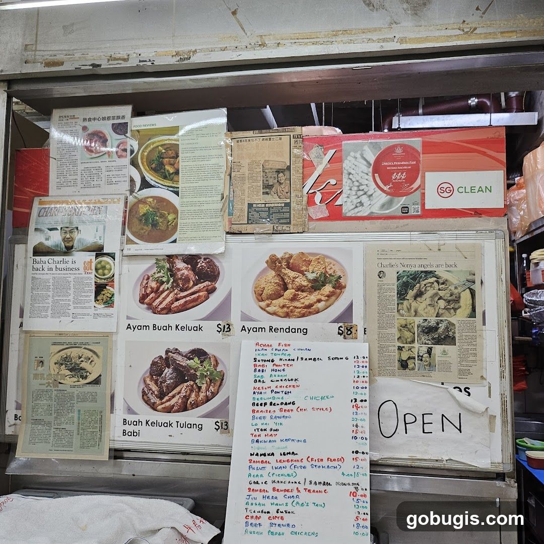 Food Stall Menu and Advertisements