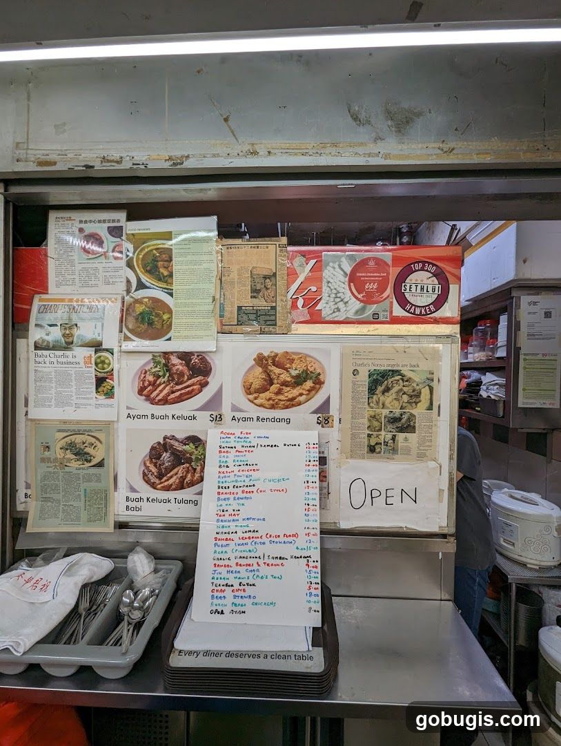 Charlie's Kitchen Menu