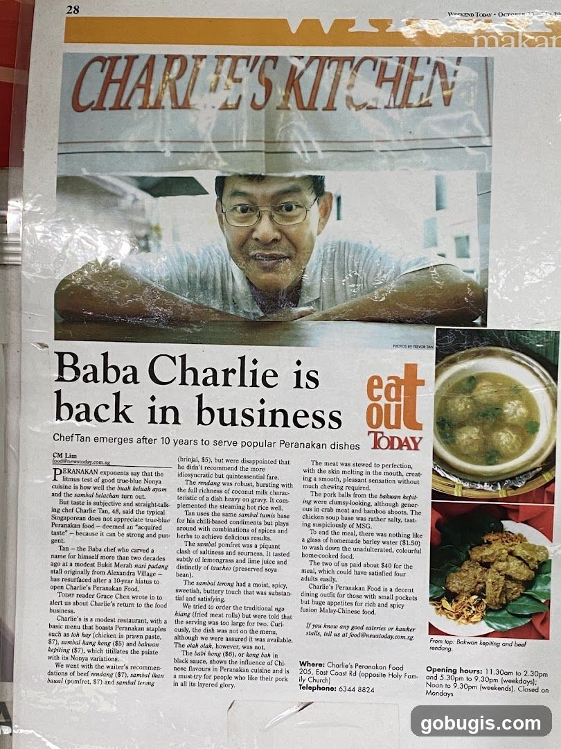 Baba Charlie is back in business