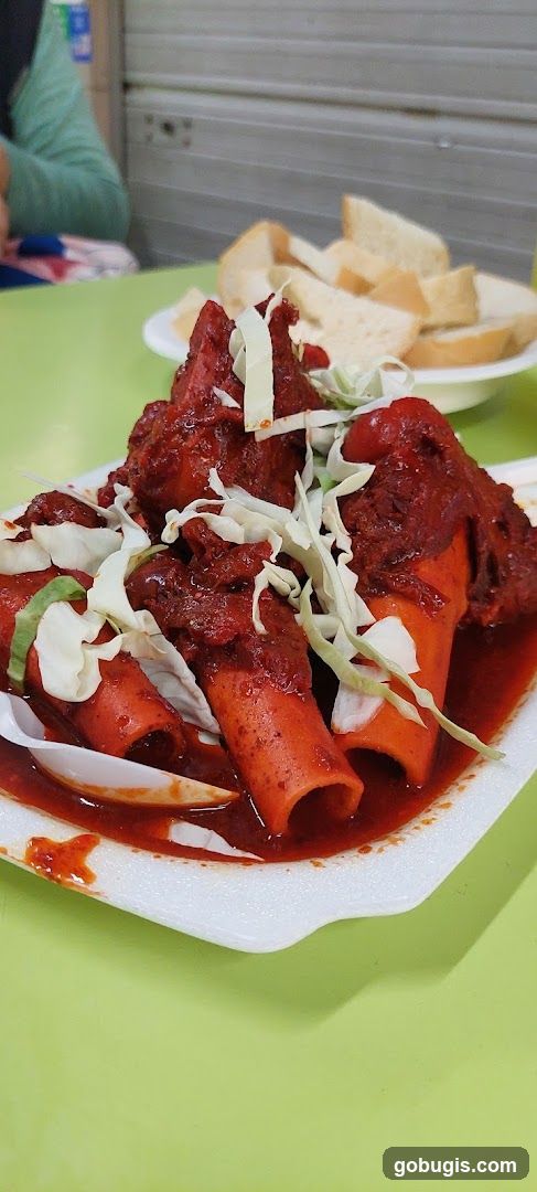 Spicy Meat Rolls with Bread