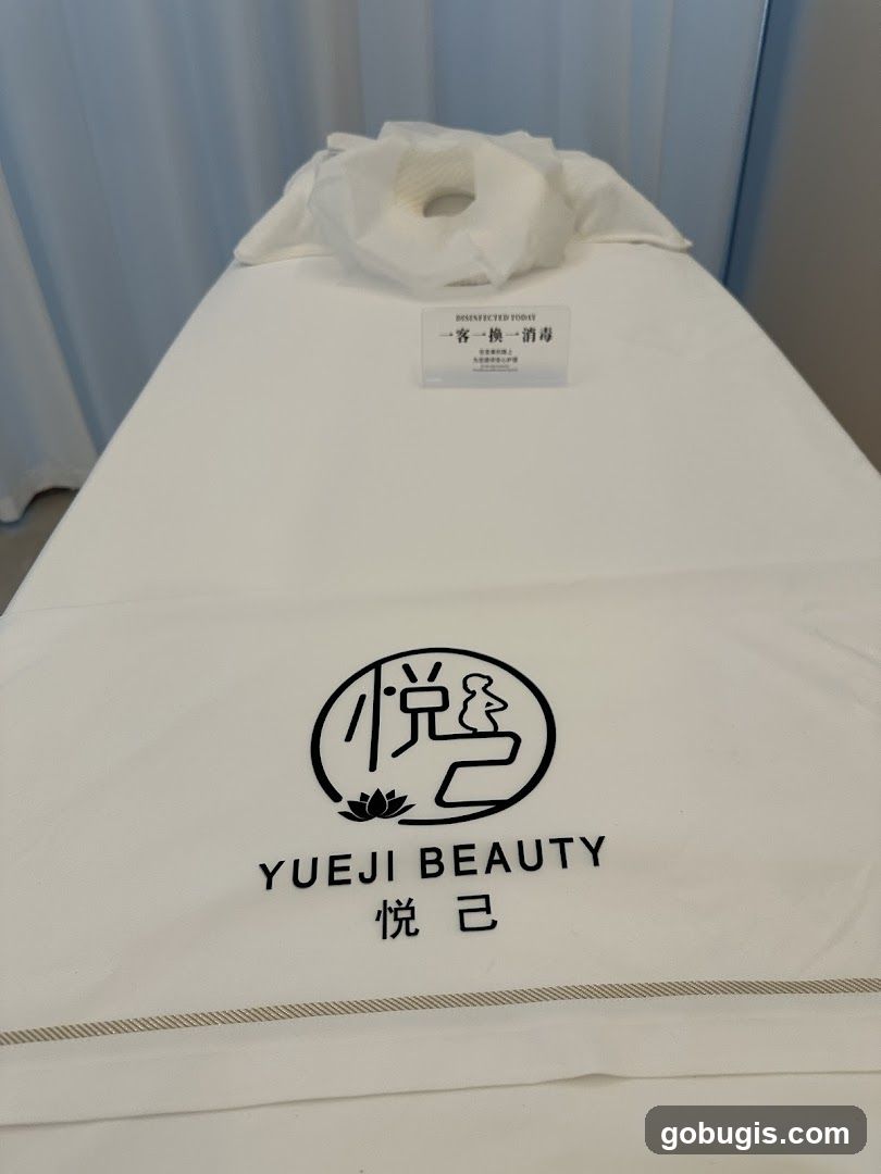 Beauty Bed with Logo