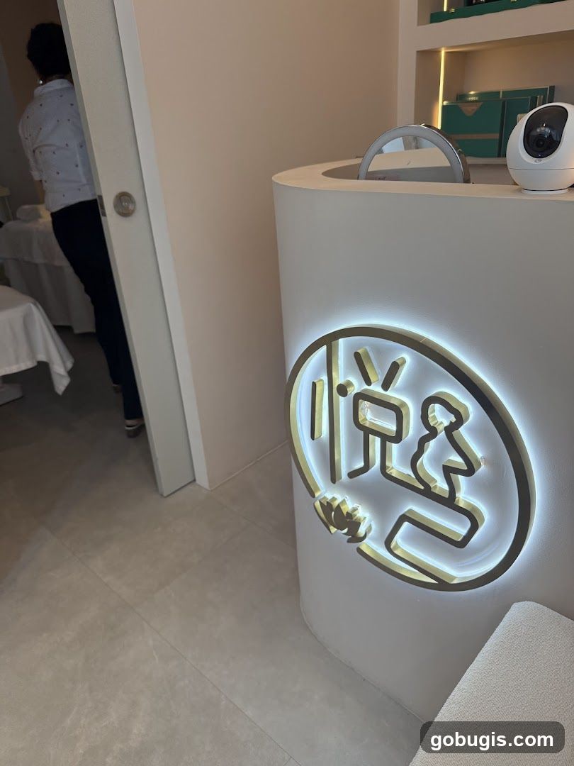 Reception Desk with Logo