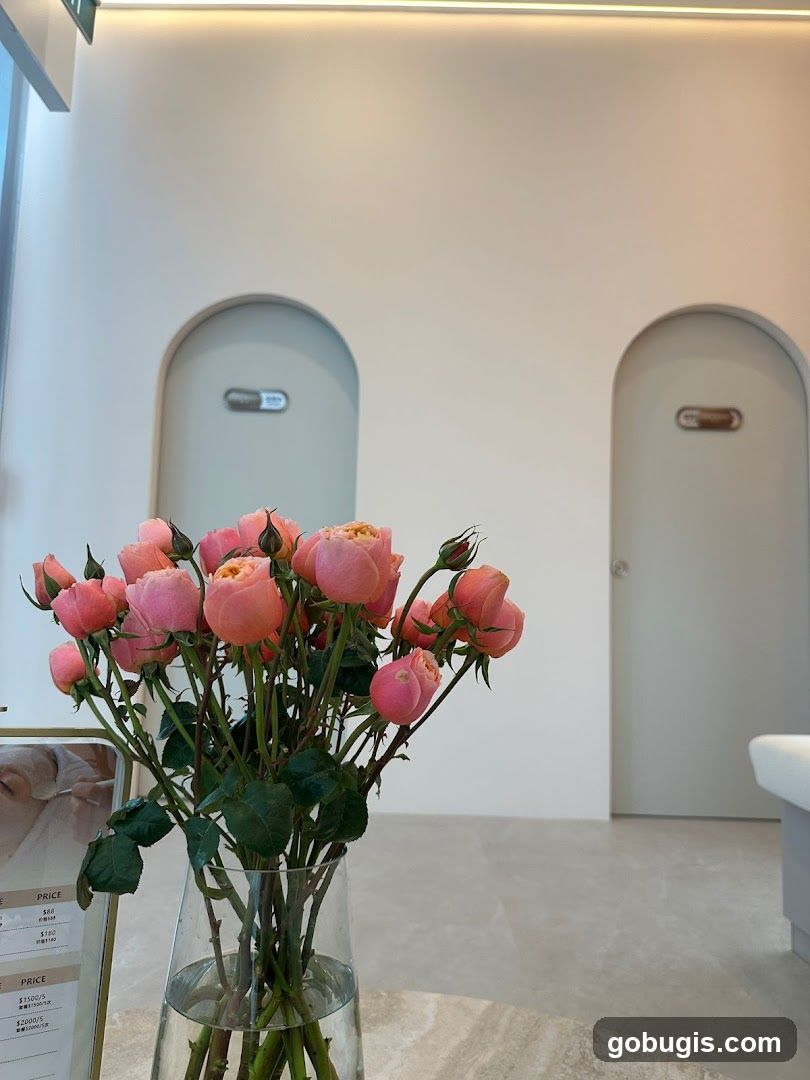 Interior with Flowers and Doors