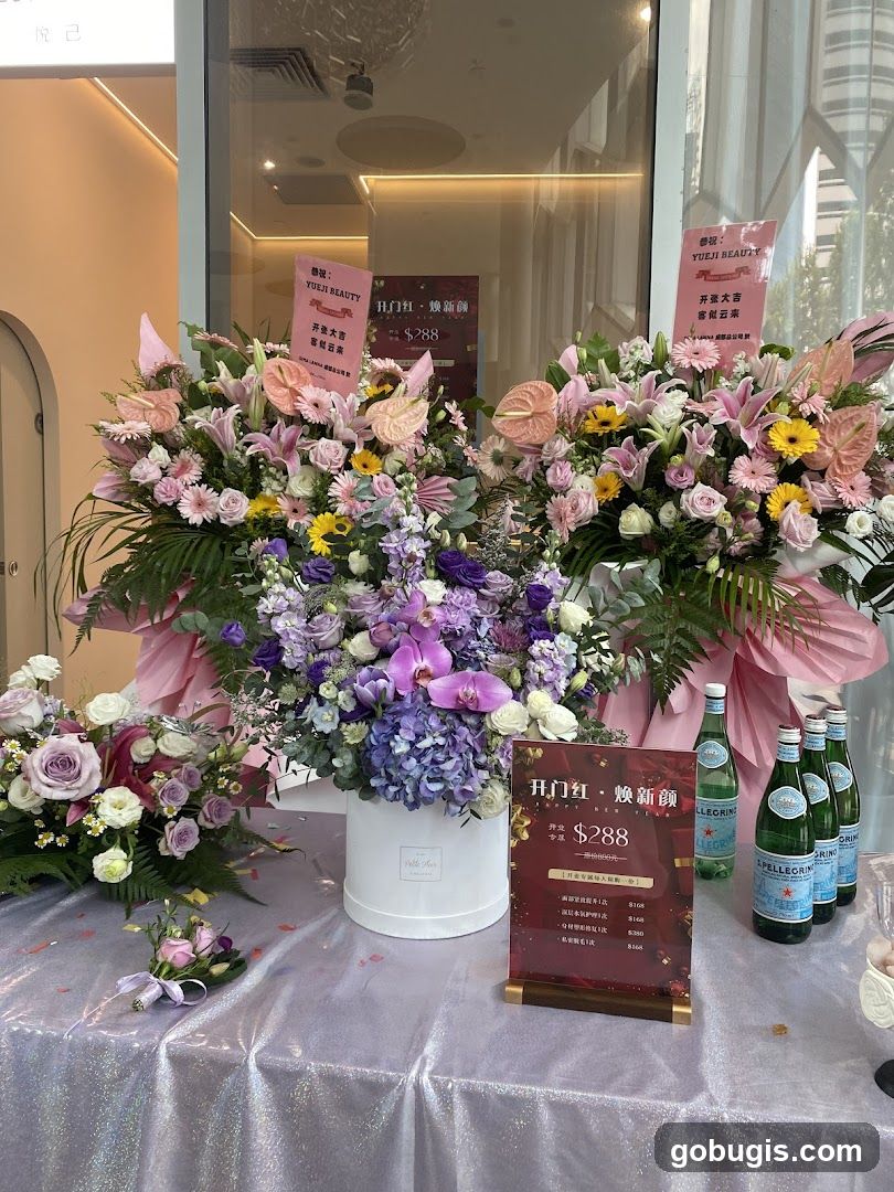 Grand Opening Flower Display
