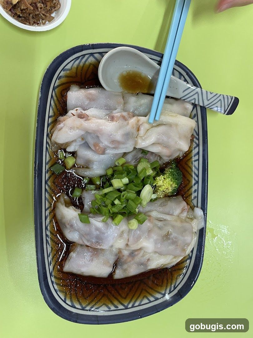 Steamed Rice Rolls with Toppings