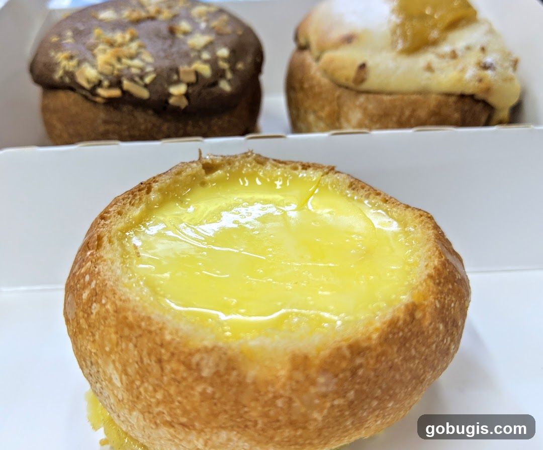 Three Pastries in a Box