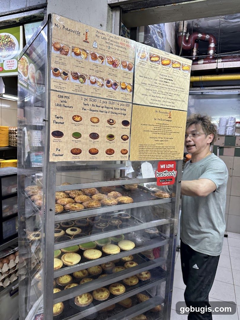 Mr. Baguette Menu and Display